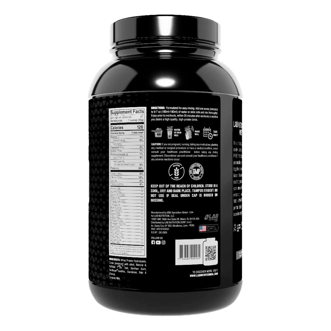 100% HYDROLYZED WHEY PROTEIN ISOLATE, MILK CHOCOLATE