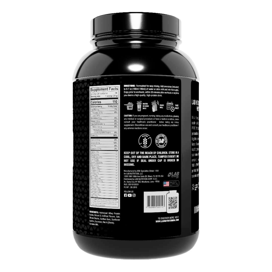100% HYDROLYZED WHEY PROTEIN ISOLATE, VANILLA