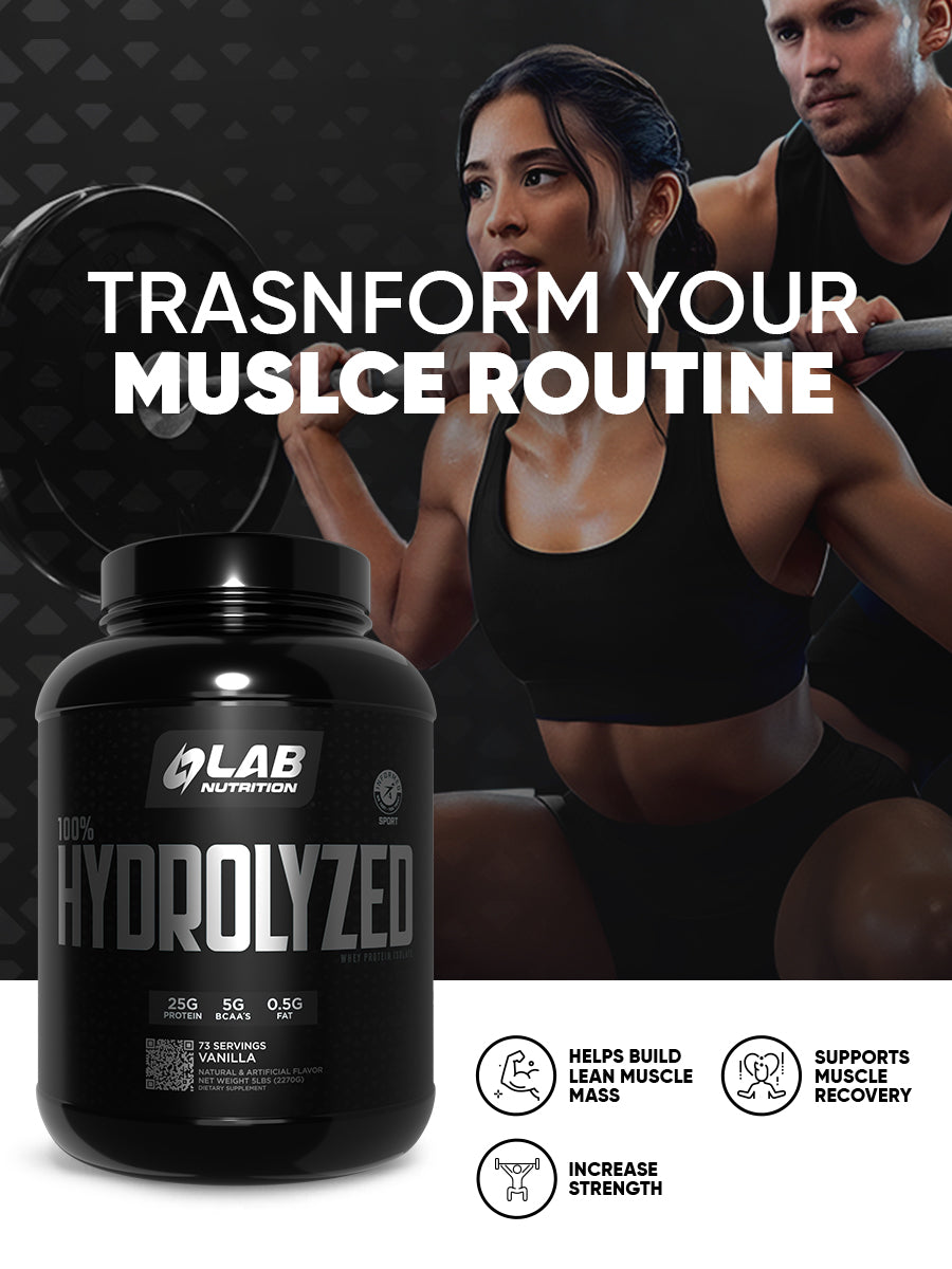 100% HYDROLYZED WHEY PROTEIN ISOLATE, VANILLA