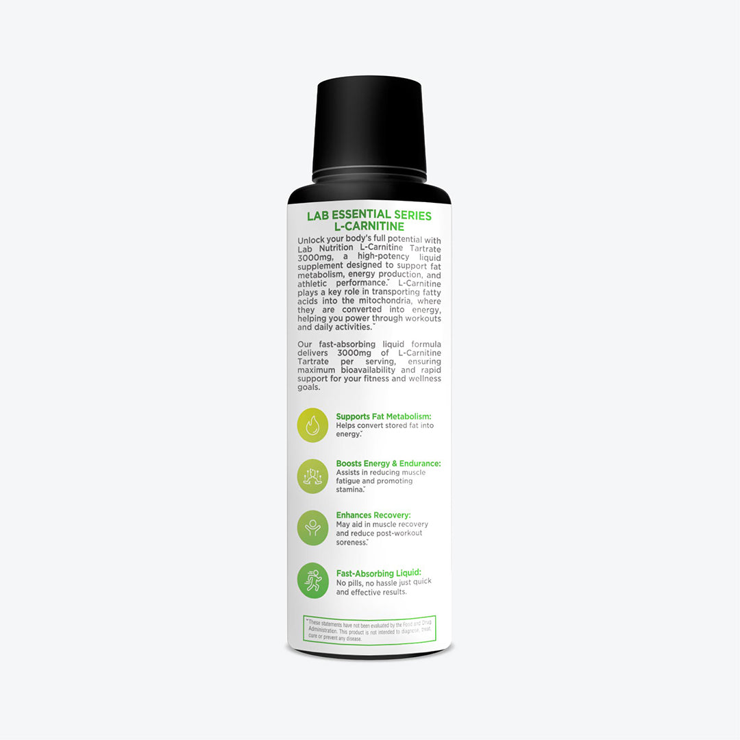 L-CARNITINE 3000 MG LIQUID PRESENTATION, SUPPLEMENT DRINK - 32 SERVINGS LEMON LIME