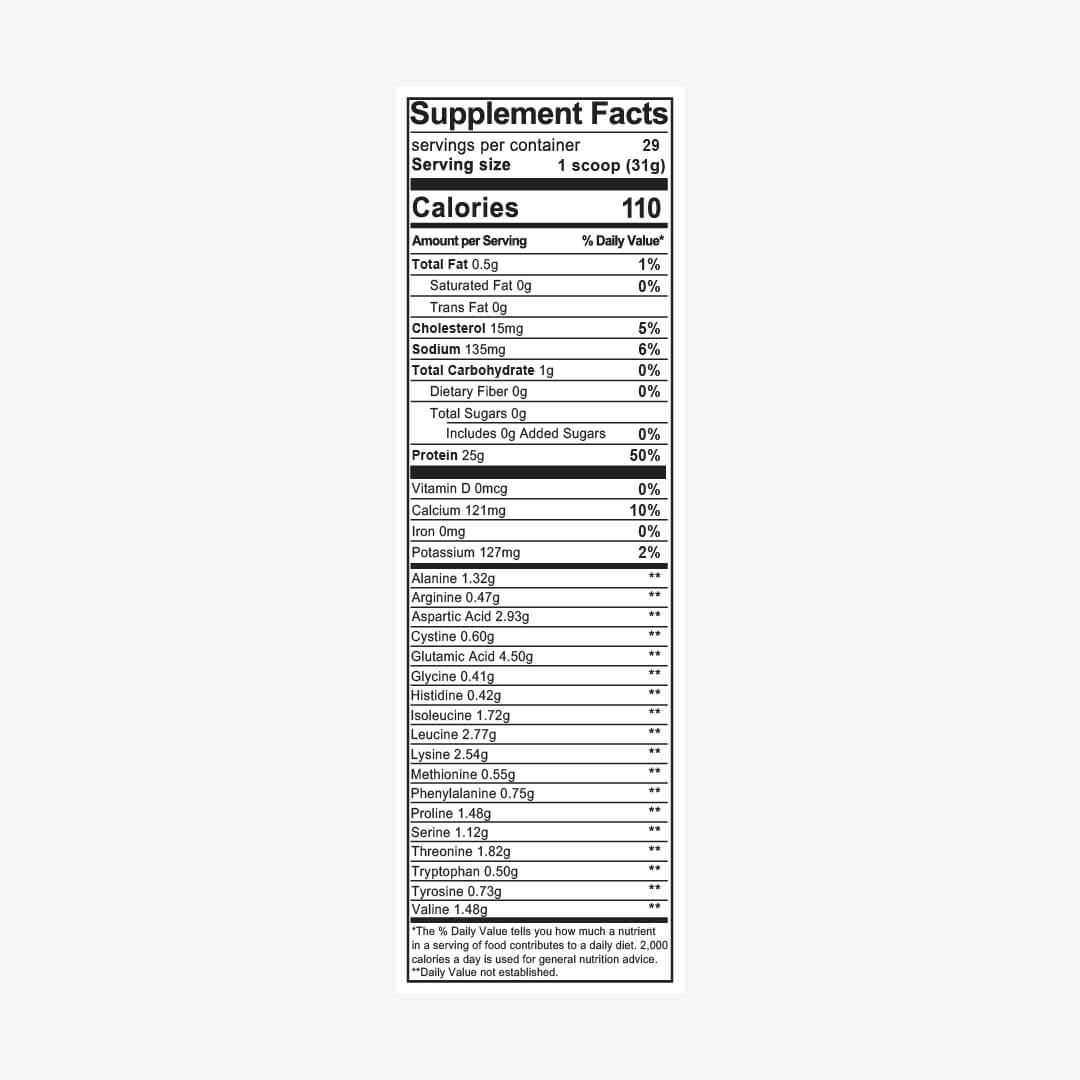 100% HYDROLYZED WHEY PROTEIN ISOLATE, VANILLA