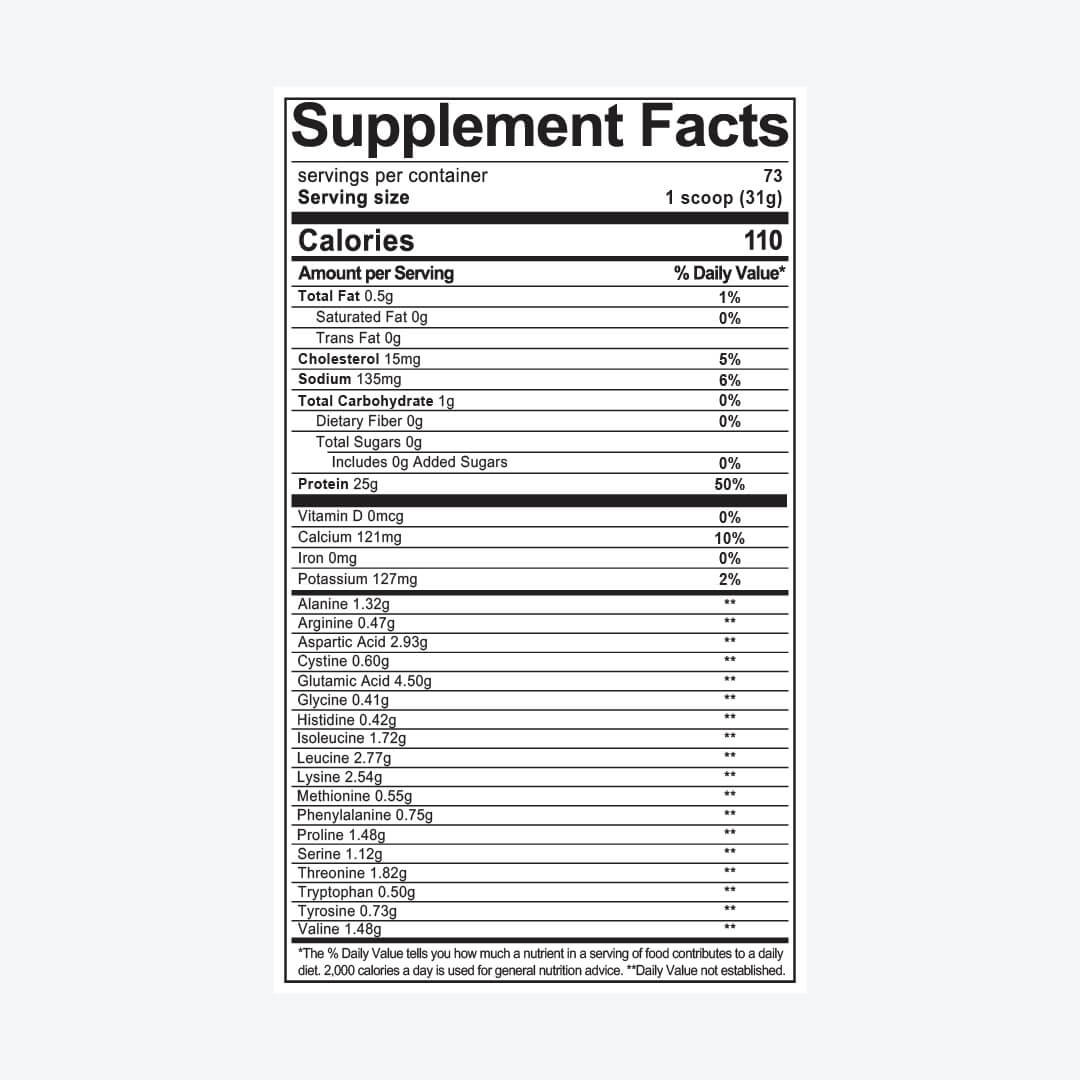 100% HYDROLYZED WHEY PROTEIN ISOLATE, VANILLA