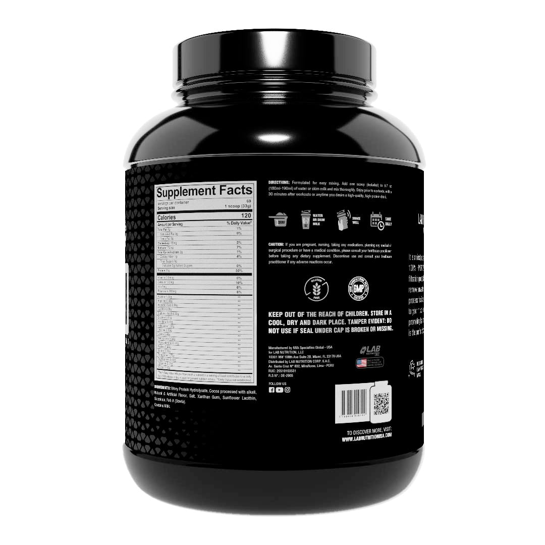 100% HYDROLYZED WHEY PROTEIN ISOLATE, MILK CHOCOLATE