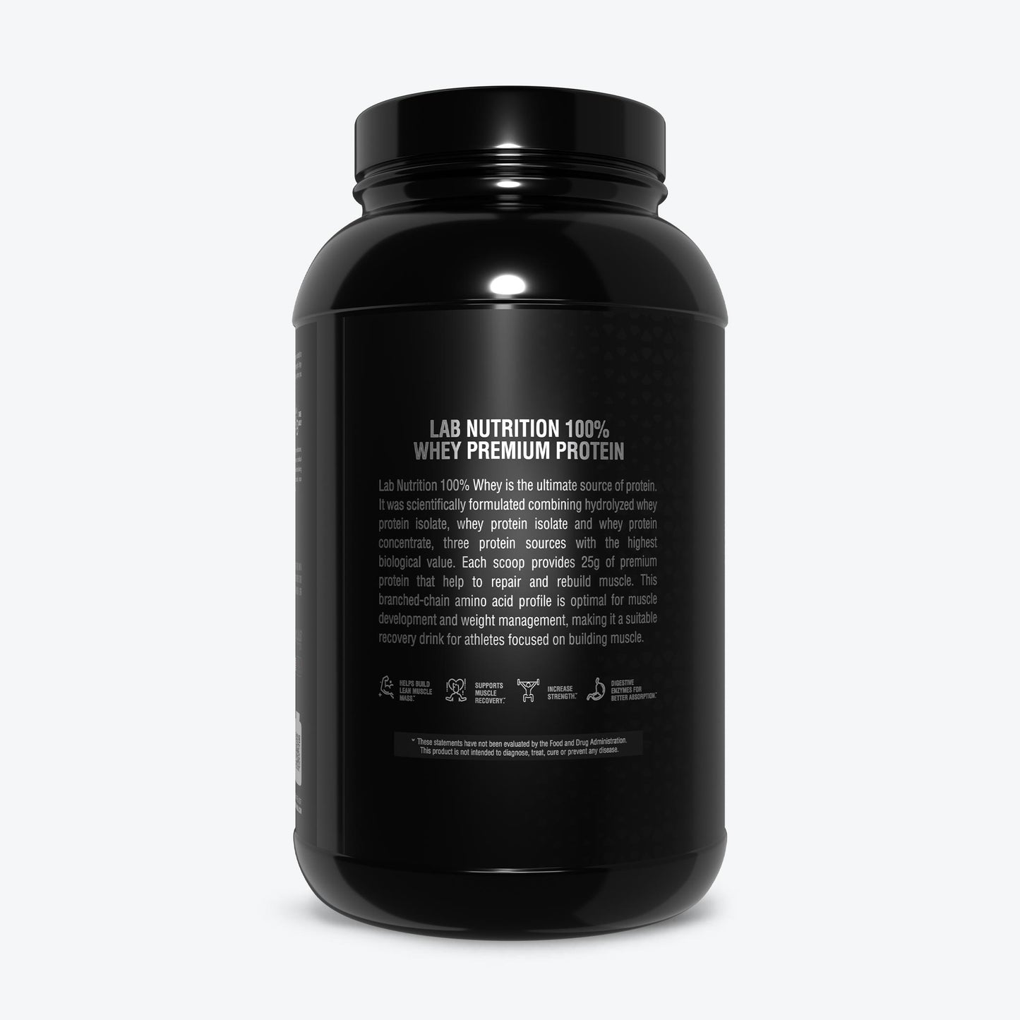 PREMIUM 100% WHEY PROTEIN POWDER 2LB BUILD MUSCLE
