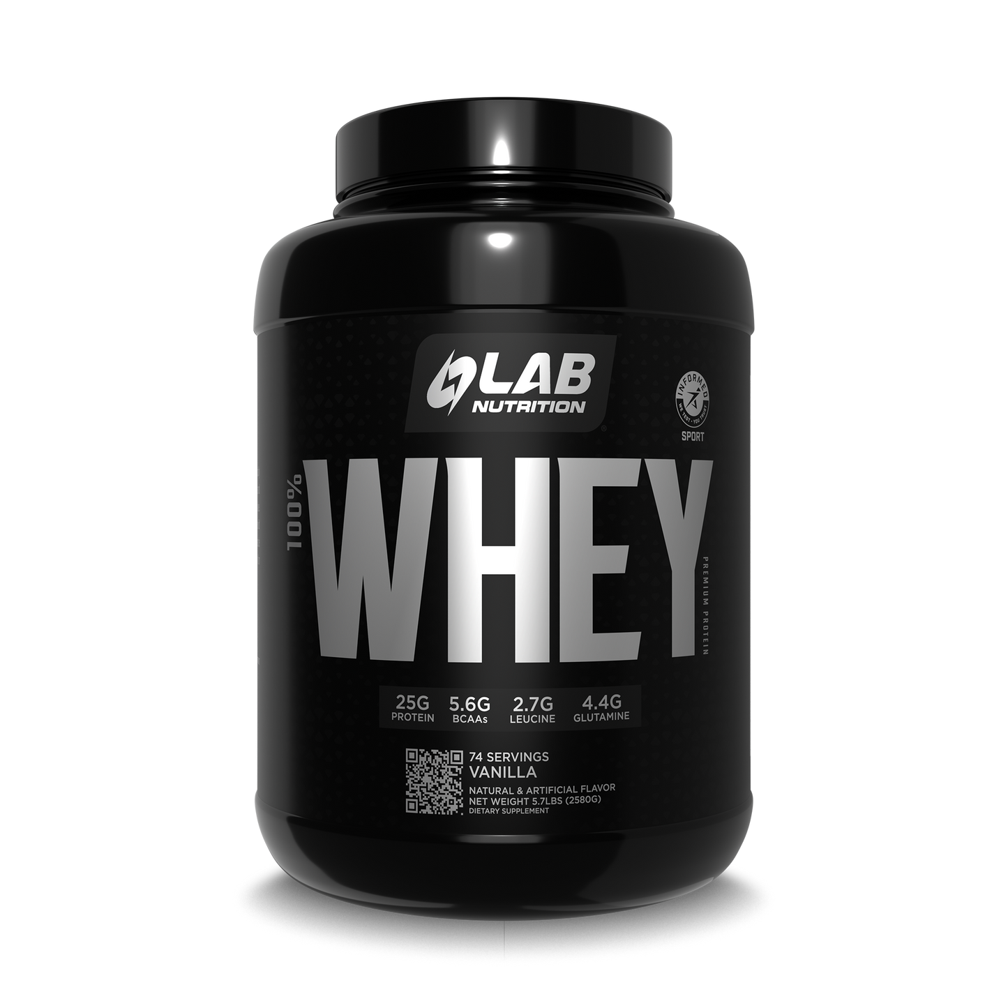 PREMIUM 100% WHEY PROTEIN POWDER 5.7LB BUILD MUSCLE VANILLA