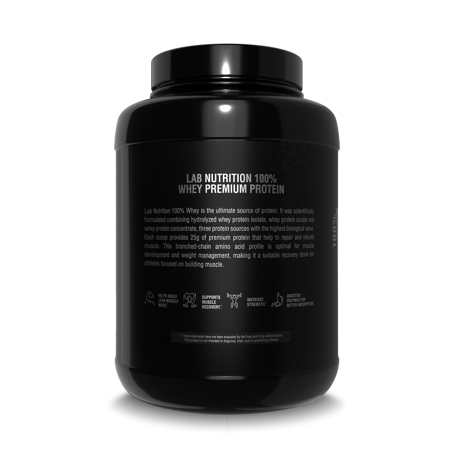 PREMIUM 100% WHEY PROTEIN POWDER 5.7LB BUILD MUSCLE VANILLA