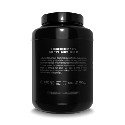 PREMIUM 100% WHEY PROTEIN POWDER 5.7LB BUILD MUSCLE VANILLA