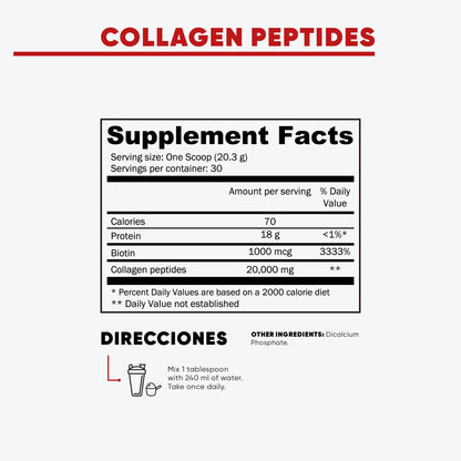 HYDROLYZED COLLAGEN PEPTIDES TYPE 1 & 3 WITH BIOTIN
