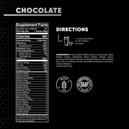 PREMIUM 100% WHEY PROTEIN POWDER 2LB BUILD MUSCLE